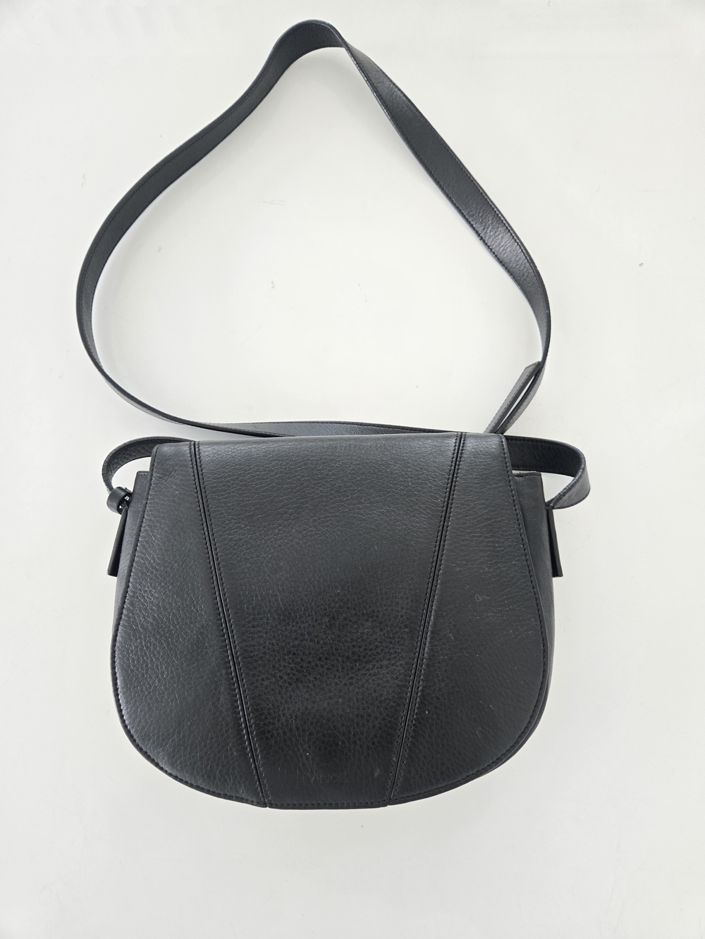 Vince Black Women's Crossbody Saddle Bag - Classic Minimalist